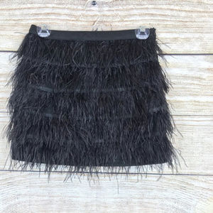 Sassy Lucy Paris feather mini skirt